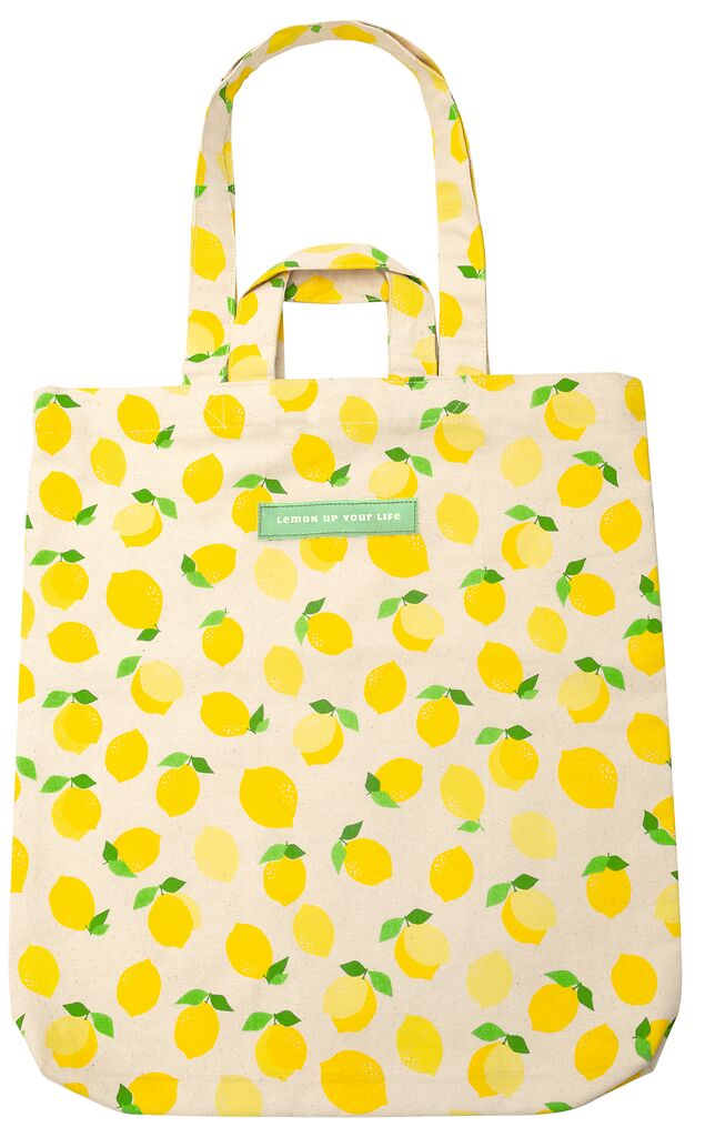 Shopper "Lemons Allover" aus Bio-Baumwolle