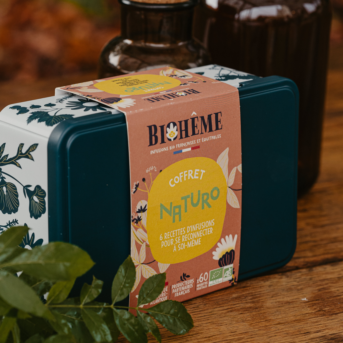 Biohême Naturo · 60 Bio-Kräutertees in der Geschenkbox