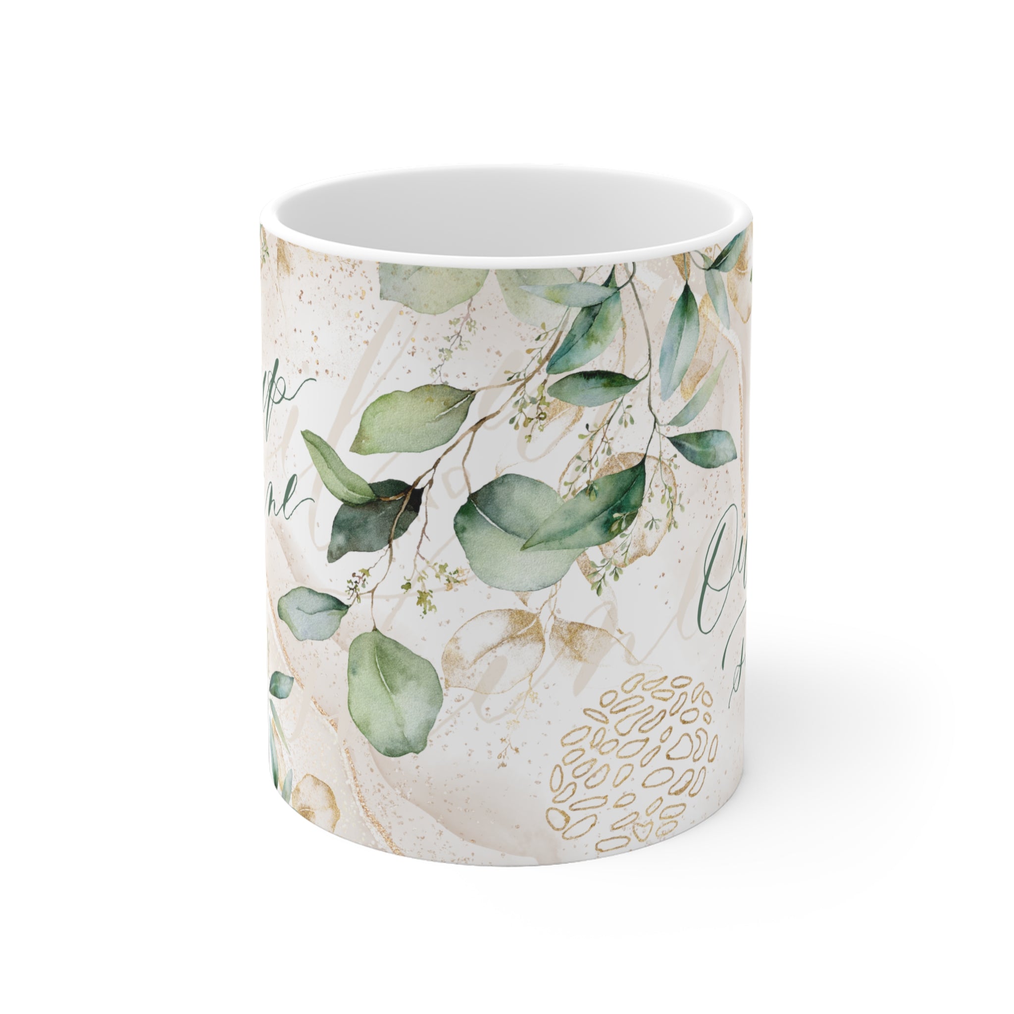Keramiktasse "Oil up and shine"