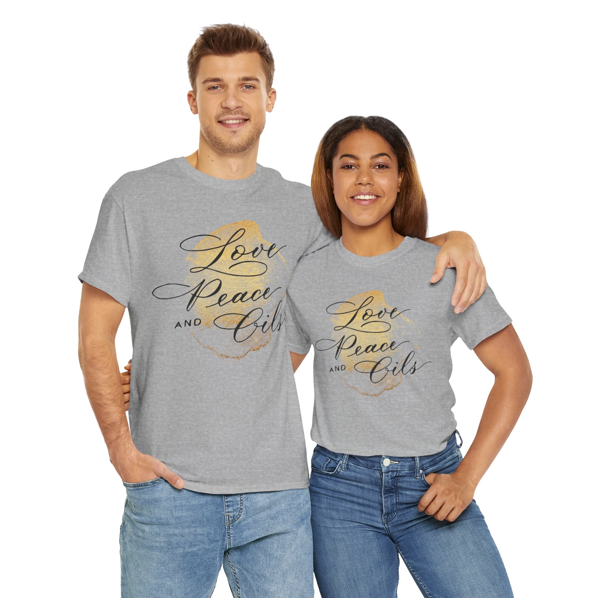 Unisex T-Shirt "Love, Peace & Oils"
