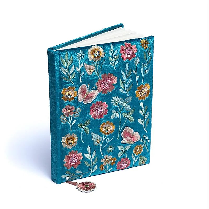 Samt-Notizbuch "Soul Flowers"