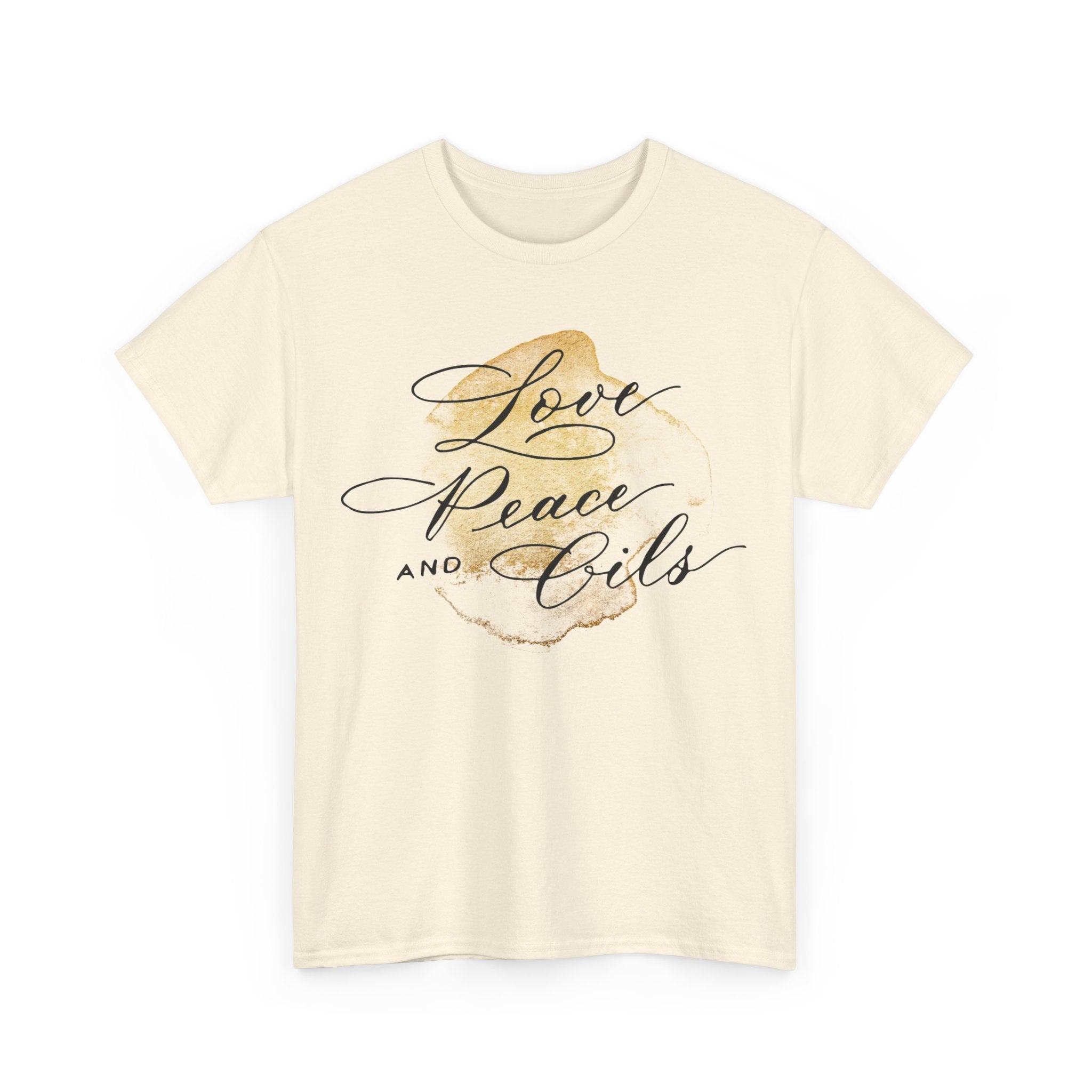 Unisex T-Shirt "Love, Peace & Oils"