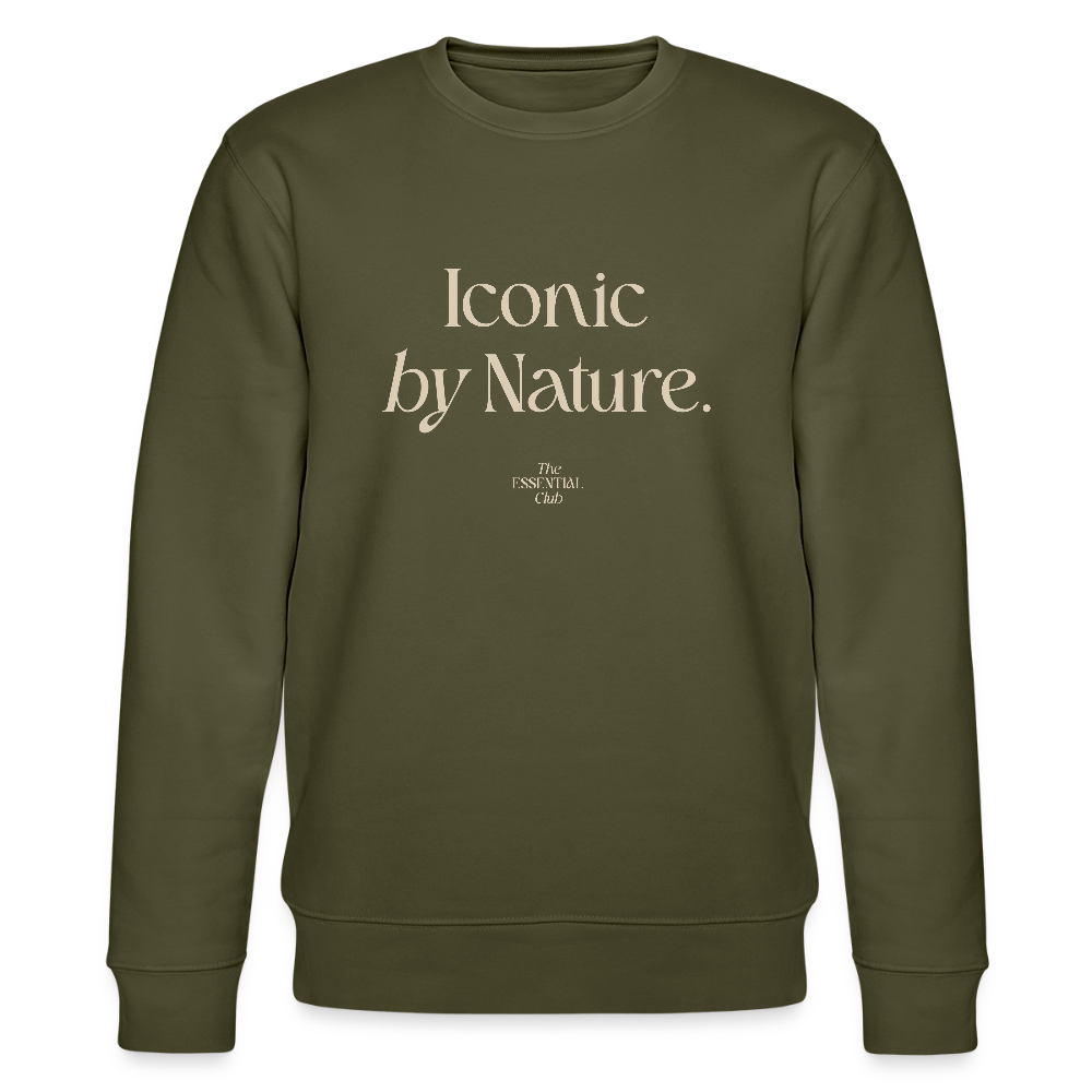 Unisex Bio-Sweatshirt "Iconic by Nature" - Khaki