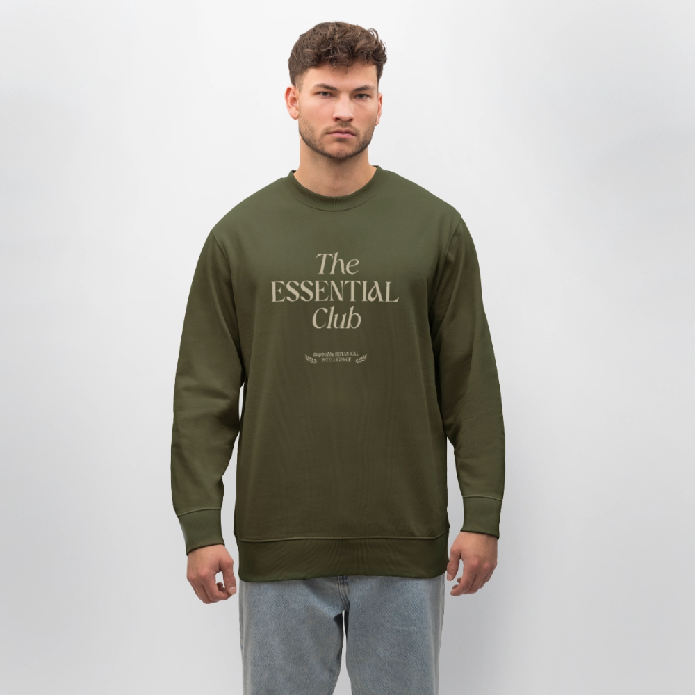 Unisex Bio-Sweatshirt "The Essential Club" - Khaki