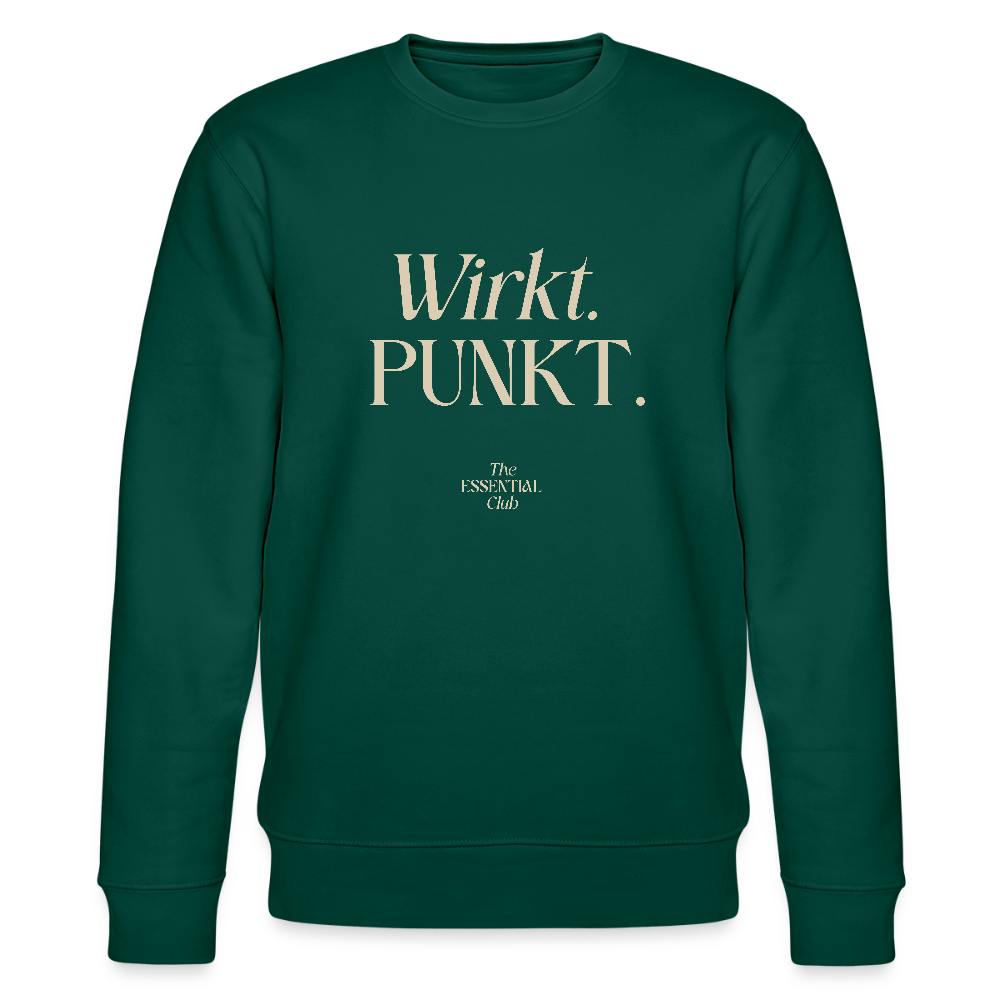 Unisex Bio-Sweatshirt "Wirkt. PUNKT." - Forest
