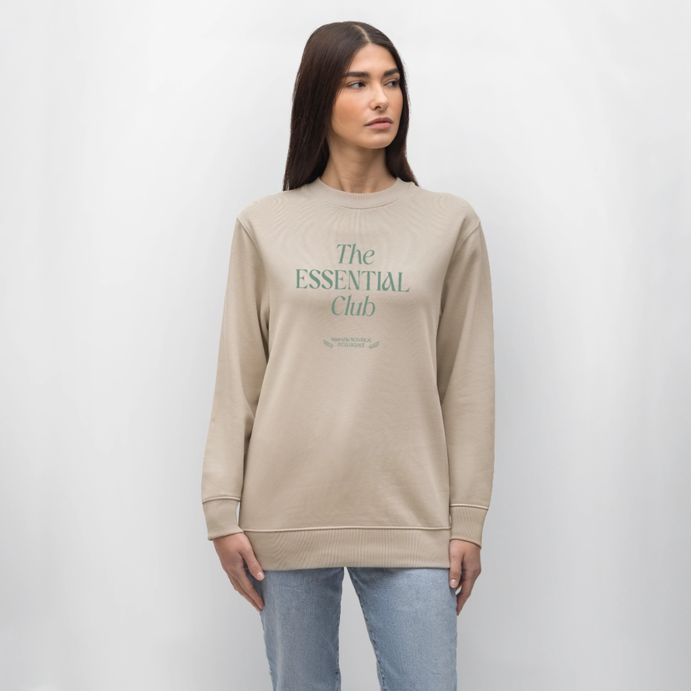 Unisex Bio-Sweatshirt "The Essential Club" - Beige