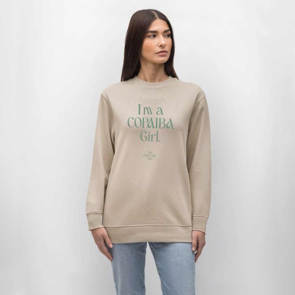 Unisex Bio-Sweatshirt "I'm a Copaiba Girl." - Beige