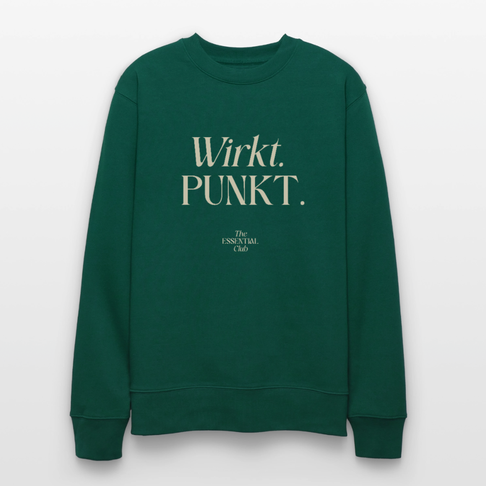 Unisex Bio-Sweatshirt "Wirkt. PUNKT." - Forest