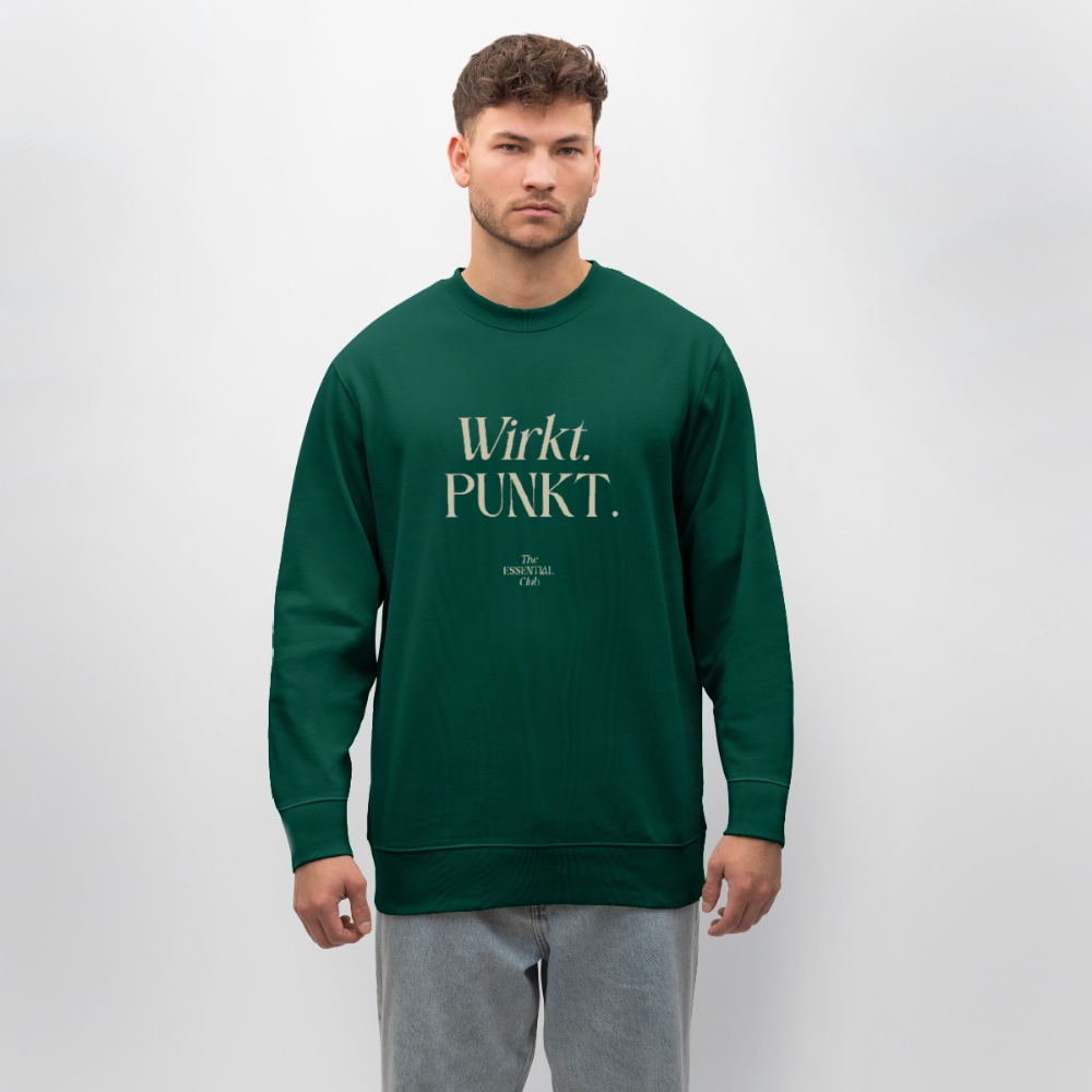 Unisex Bio-Sweatshirt "Wirkt. PUNKT." - Forest