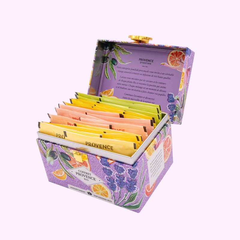 Bio-Kräutertee "Provence" in dekorativer Metallbox