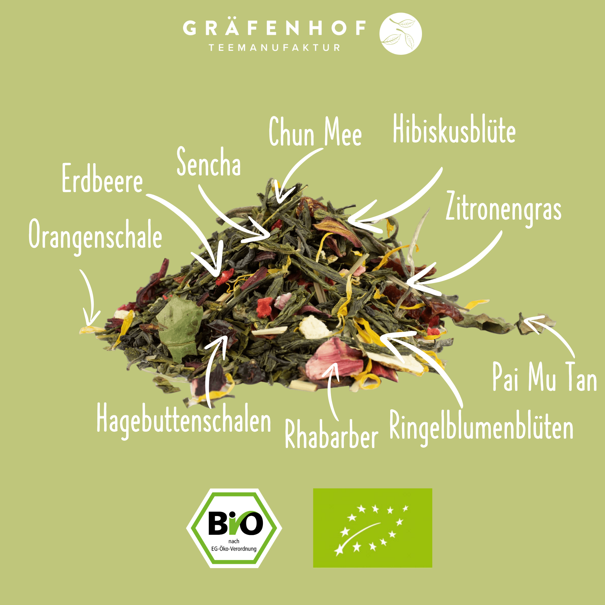 BIO Rhabarber Erdbeere · 100 g lose