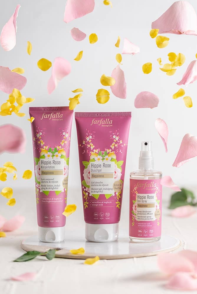Hippie rose Happiness · Körperlotion