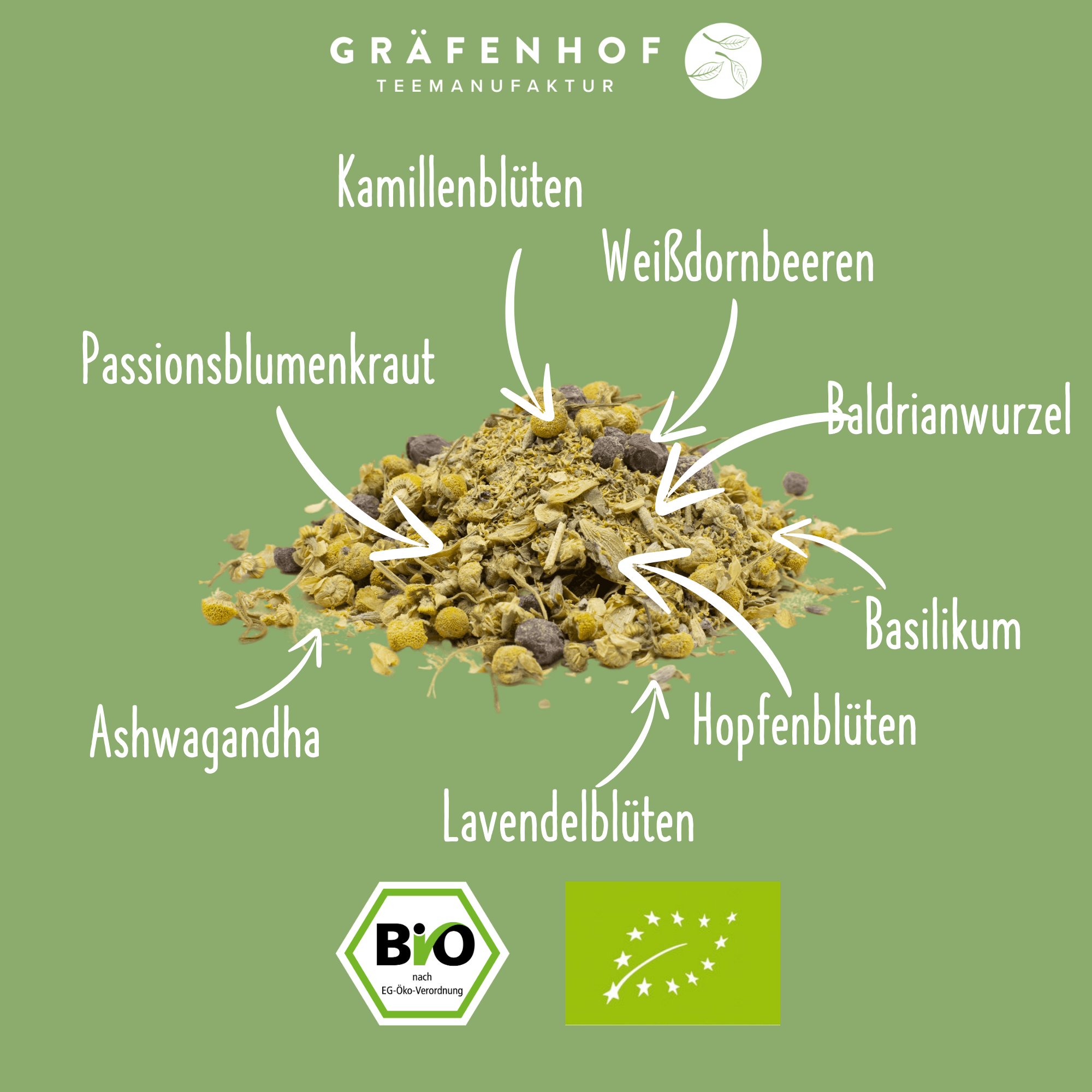 BIO "Zeit für Dich" Kräutertee mit Adaptogenen · 100 g lose