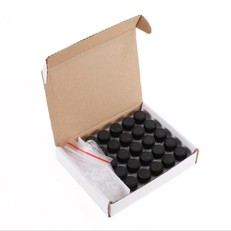 25er-Set 1 ml Proben-Flasche amber