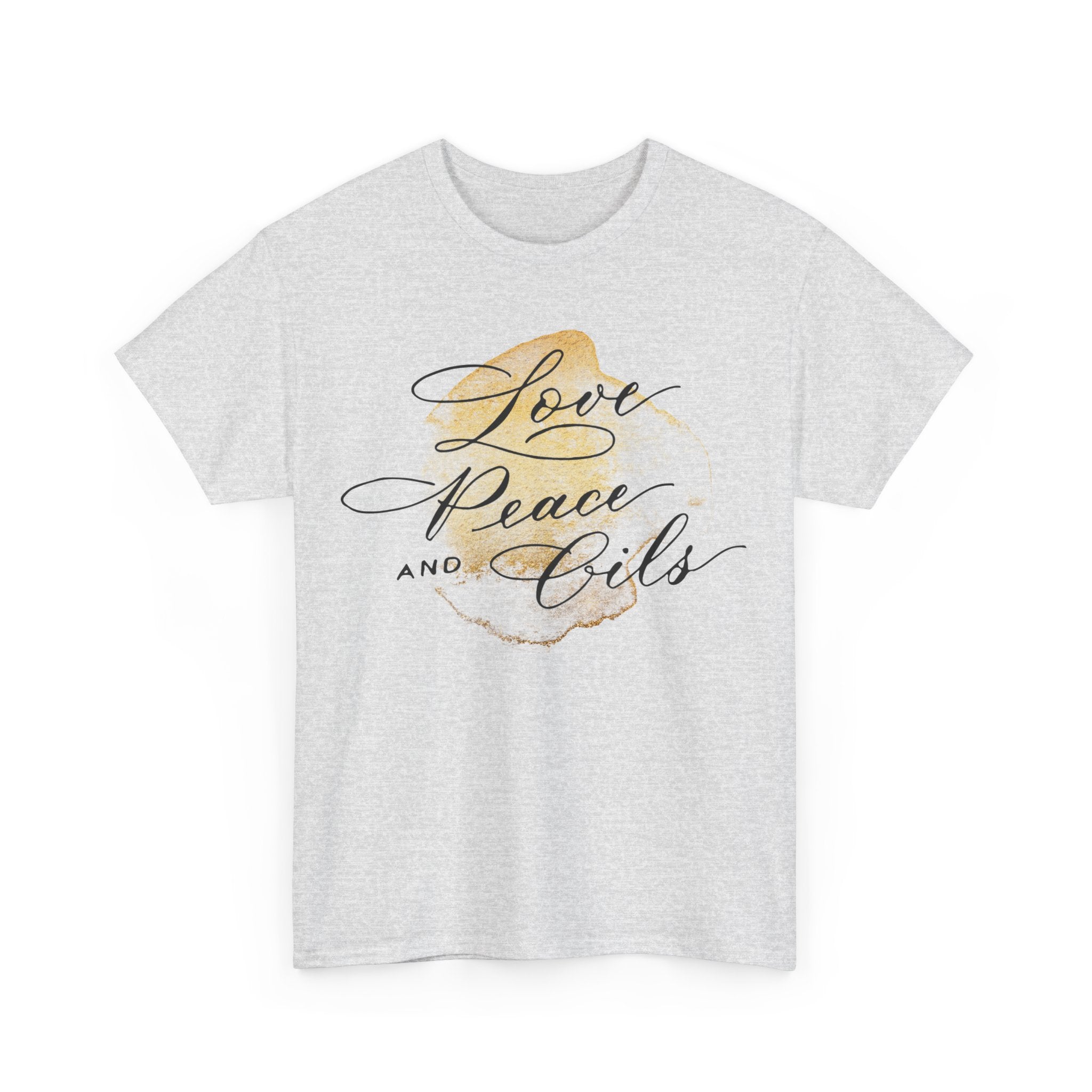 Unisex T-Shirt "Love, Peace & Oils"