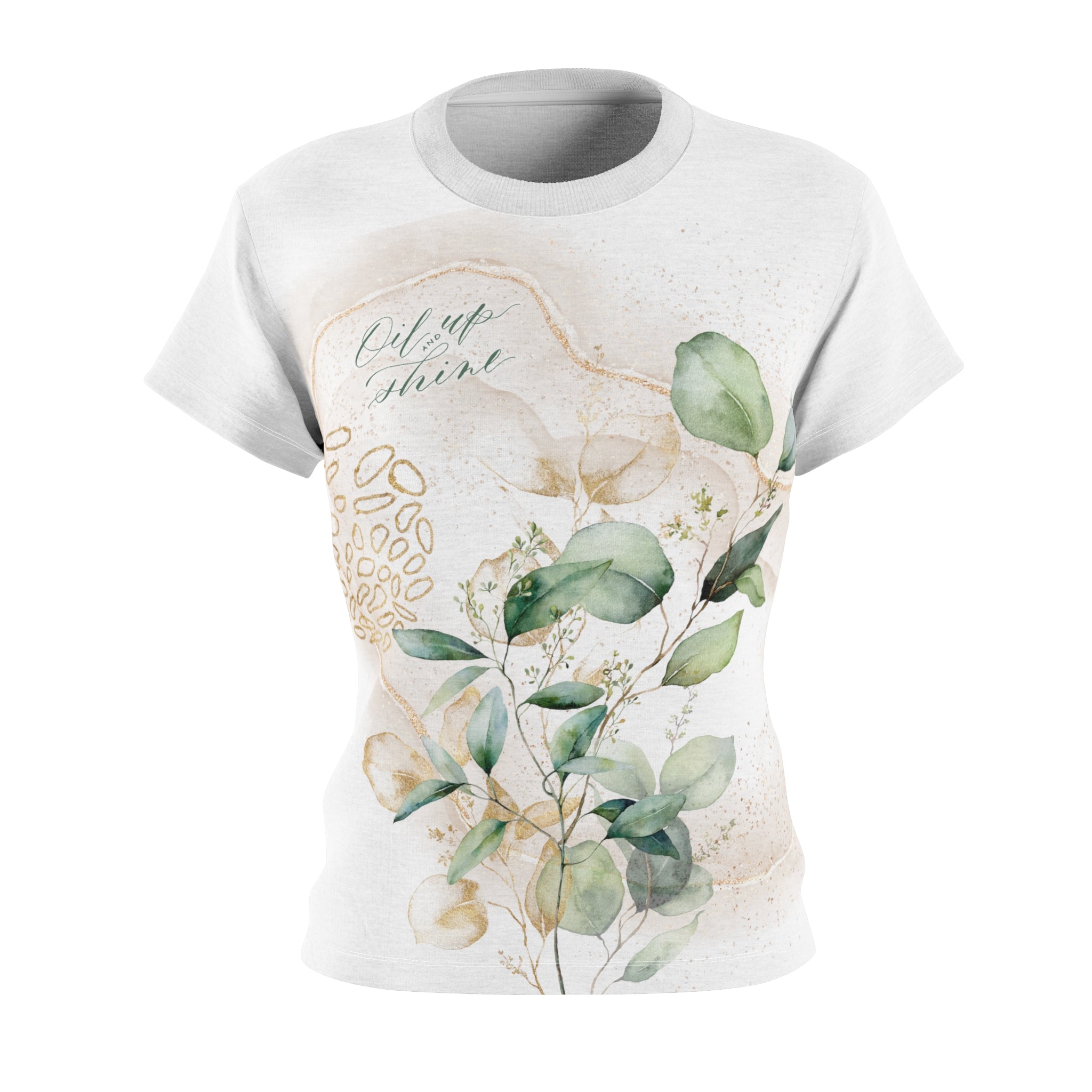 Einzelstück 🍀 Ladies T-Shirt "Oil up and shine" tailliert Gr. L