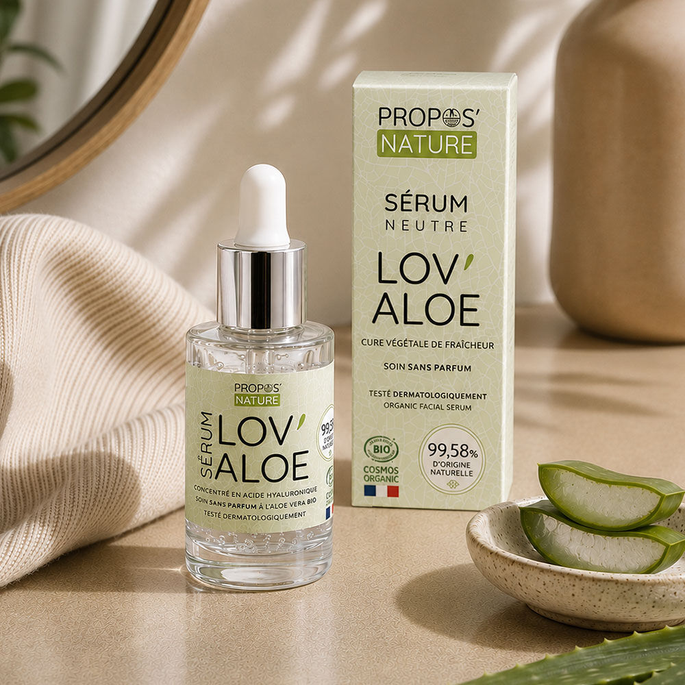 Lov'Aloe · Bio Hyaluron-Serum mit Aloe Vera · 3 % Hyaluronsäure