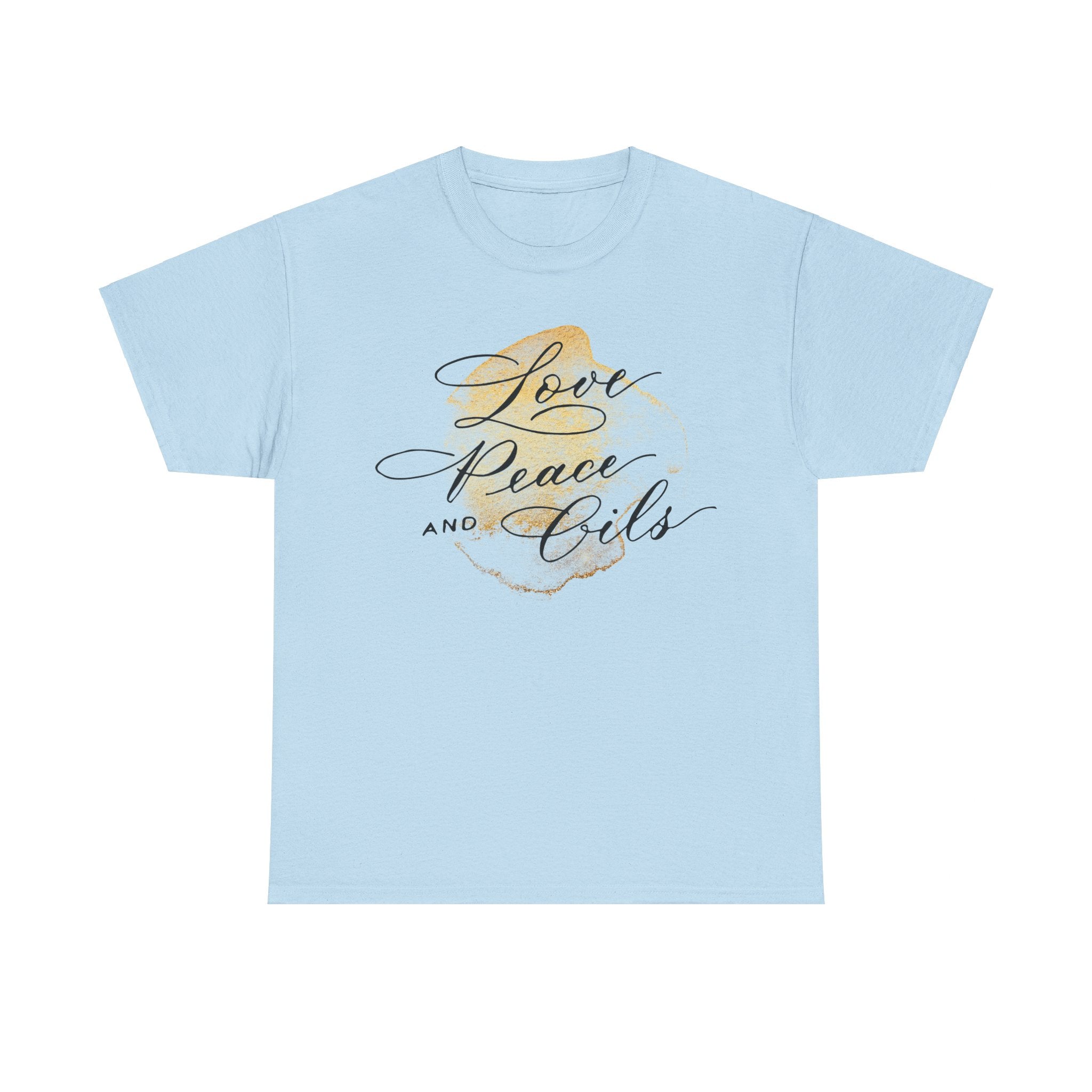 Unisex T-Shirt "Love, Peace & Oils"