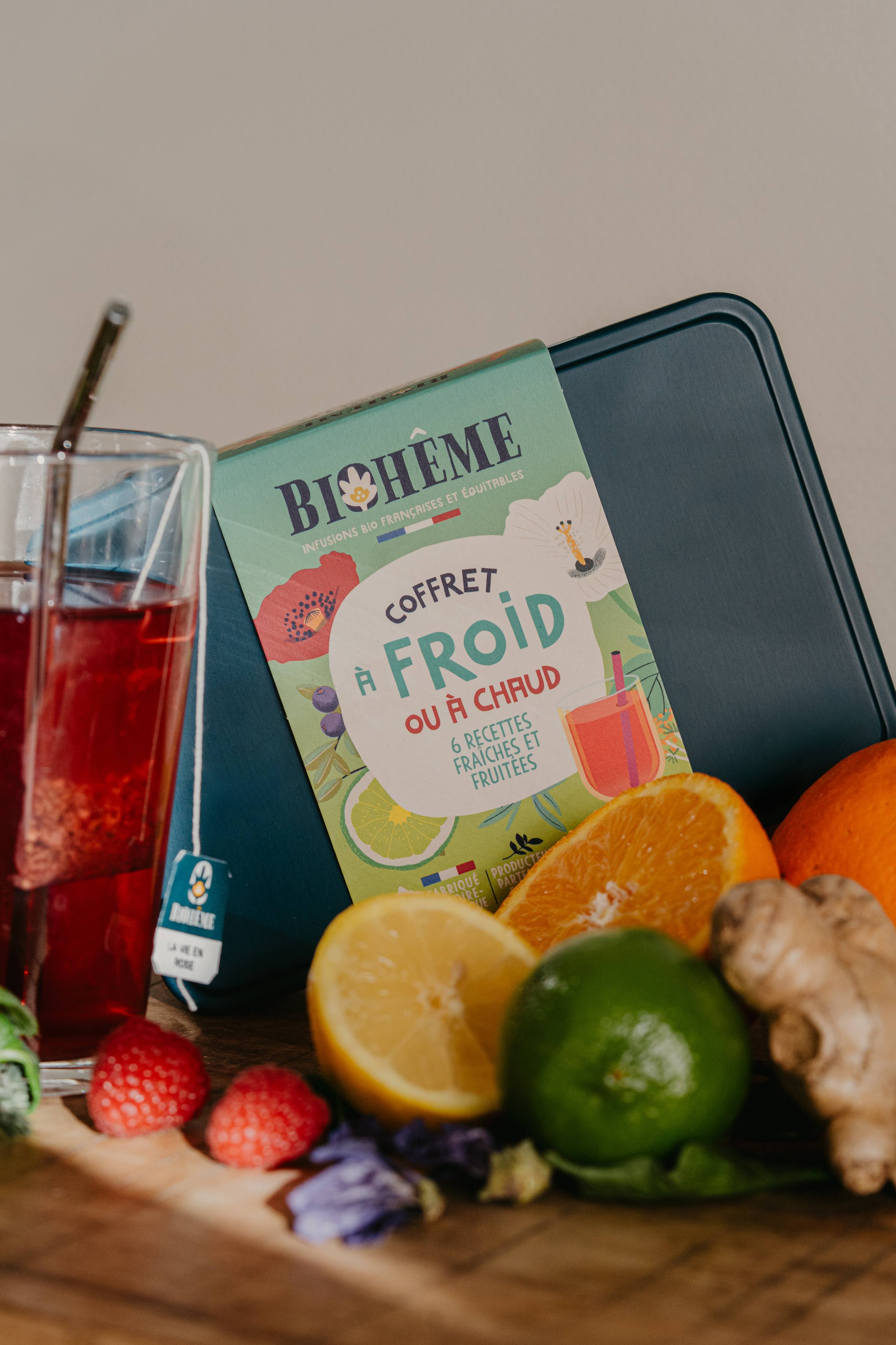 INFUSION Probierbox · Bio-Kräuter- & Früchtetees für den Kaltaufguss (60 Teebeutel)