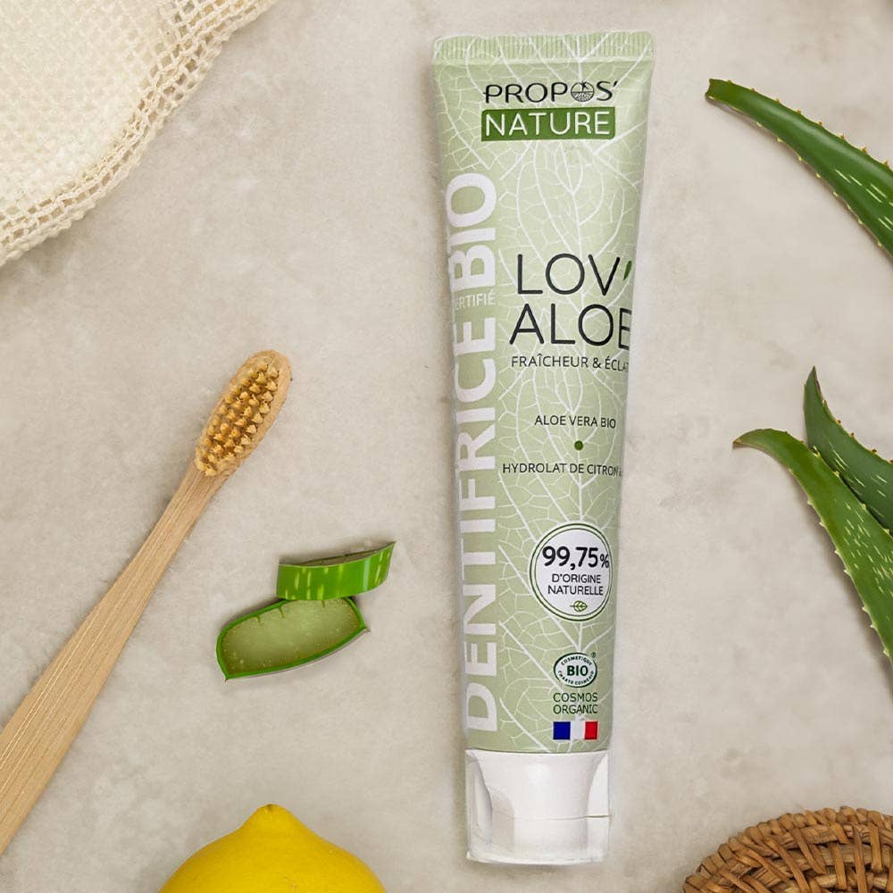 Bio-Zahnpasta "Lov'aloe" mit Aloe Vera & Zitrone · Fluoridfrei