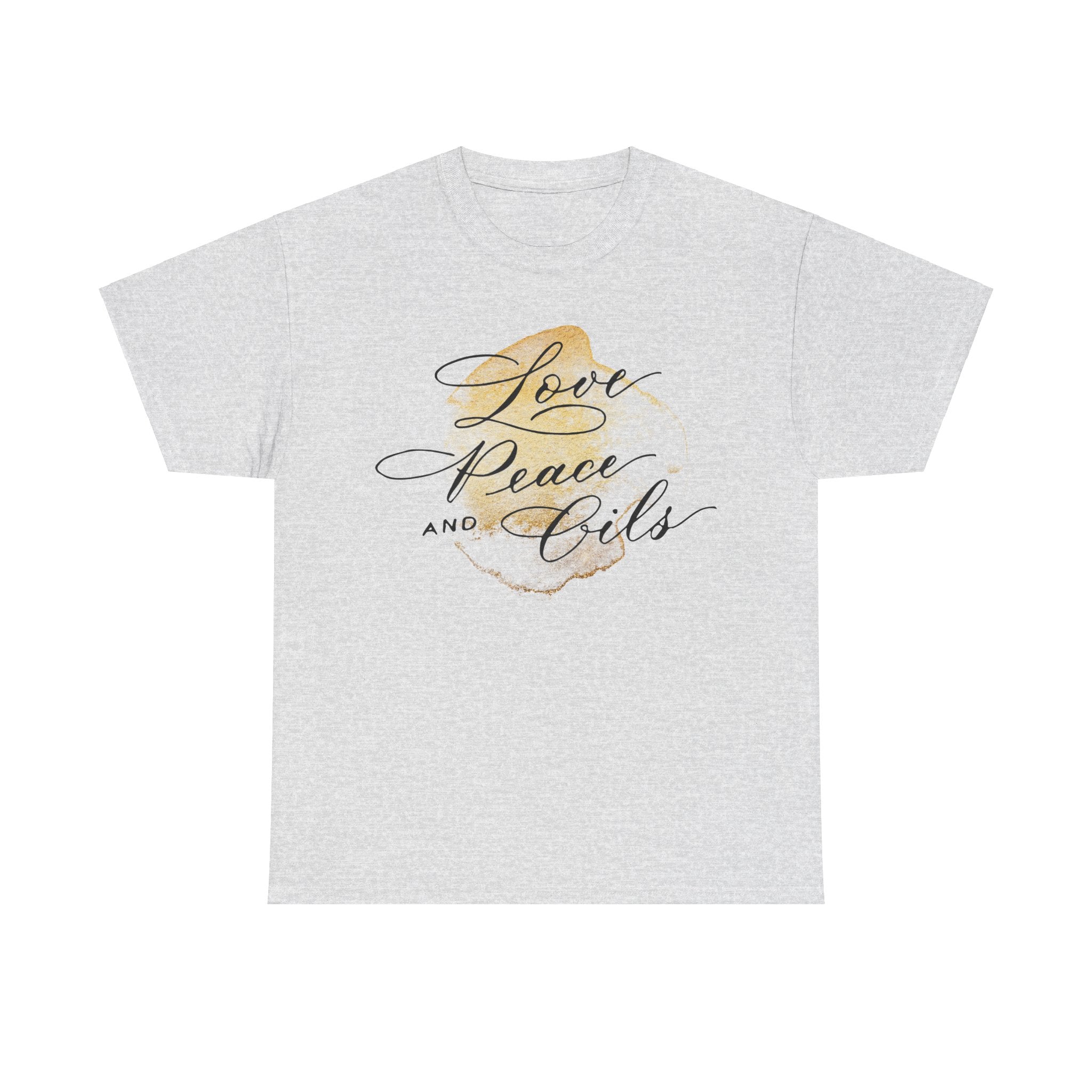 Unisex T-Shirt "Love, Peace & Oils"
