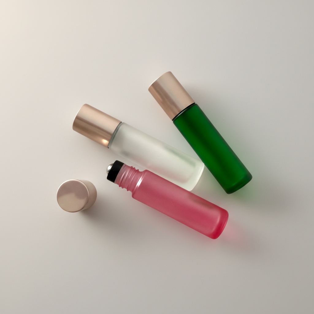 3er-Set Roll On Flaschen BLÜTEZEIT Shiny Rosé 10 ml