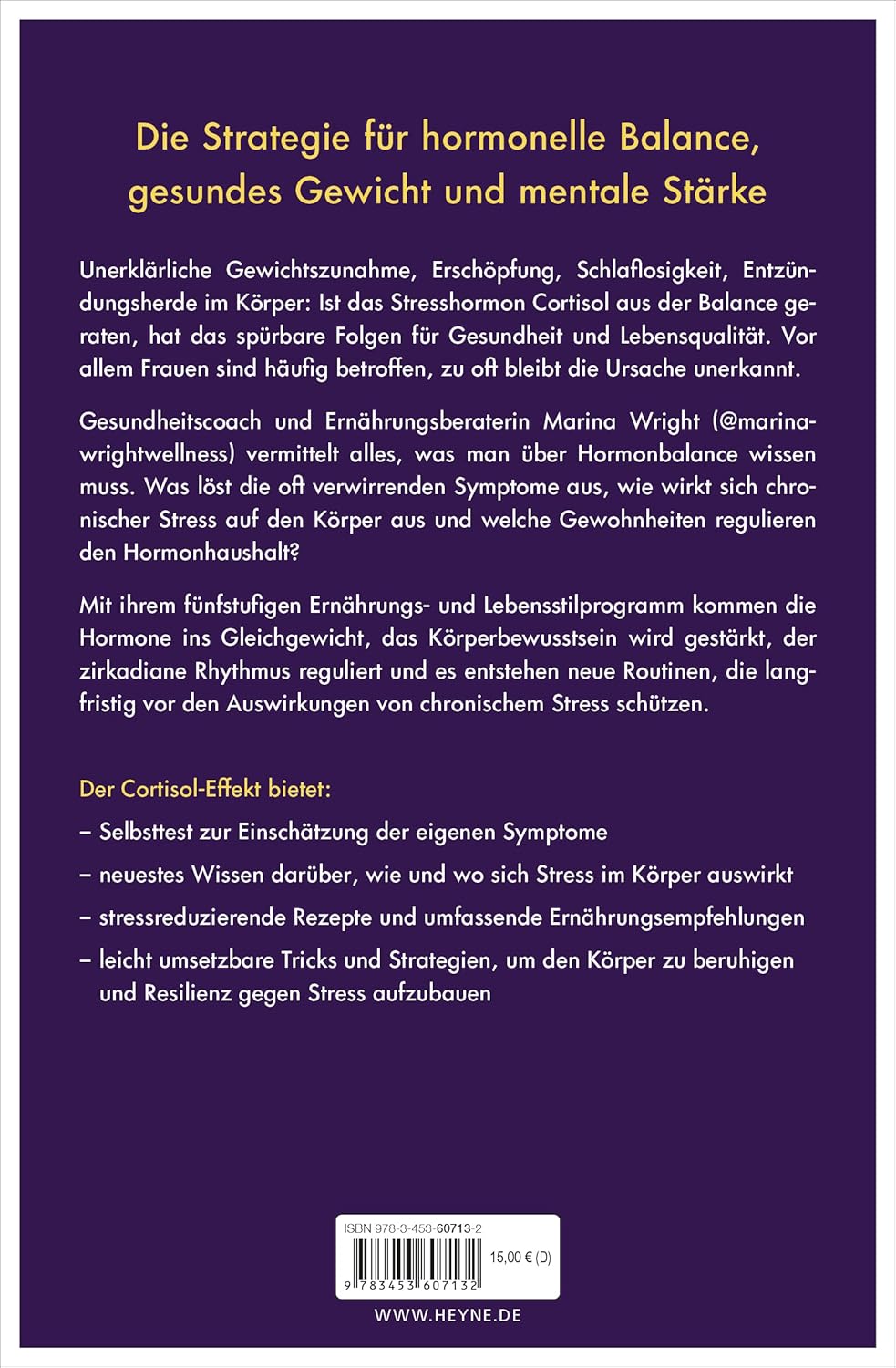 Marina Wright · Der Cortisol-Effekt