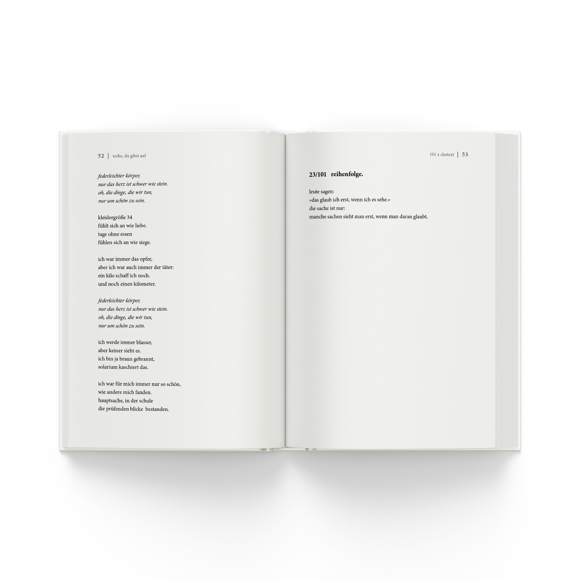 Clara Lösel · Wehe du gibst auf