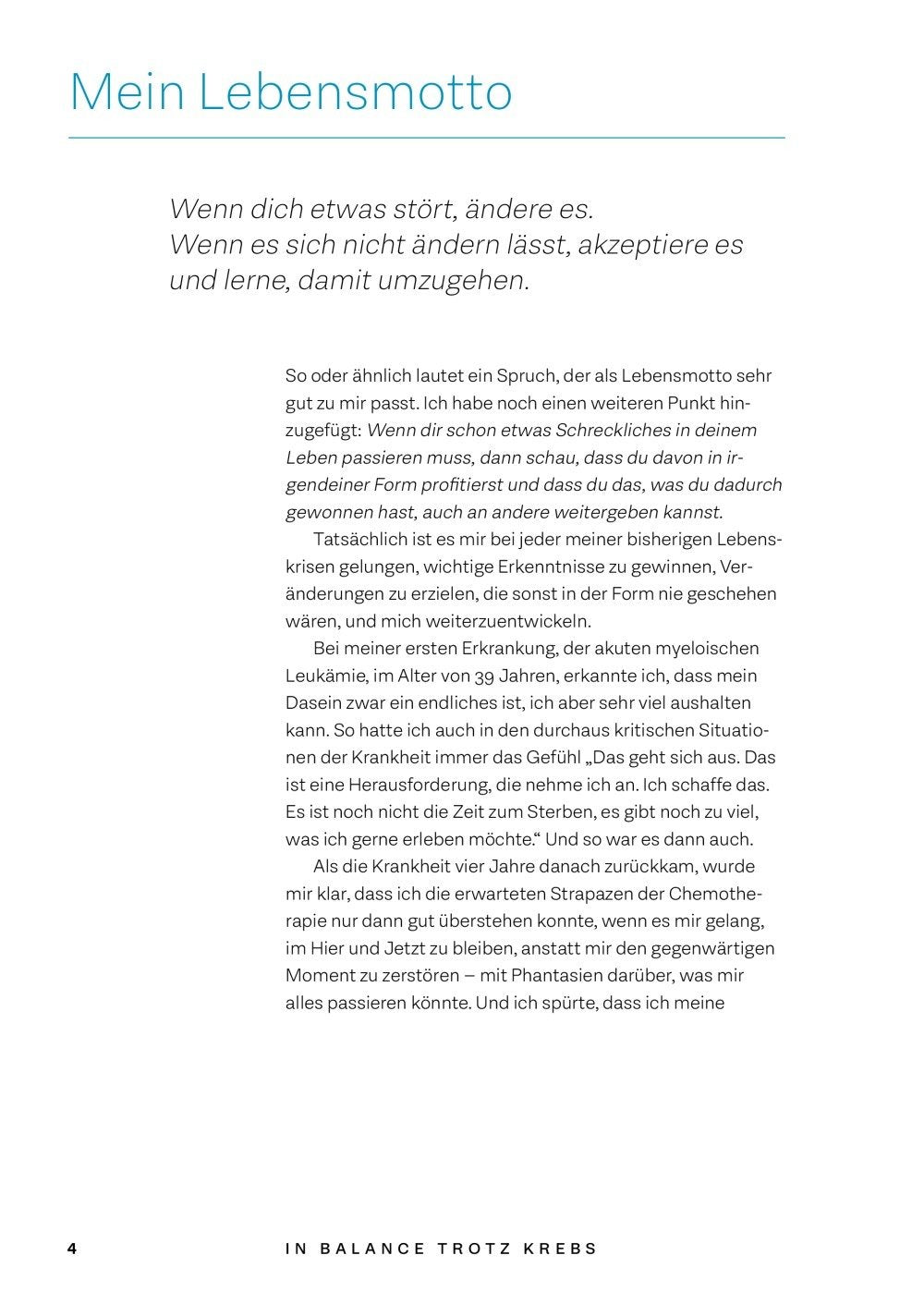 In Balance trotz Krebs