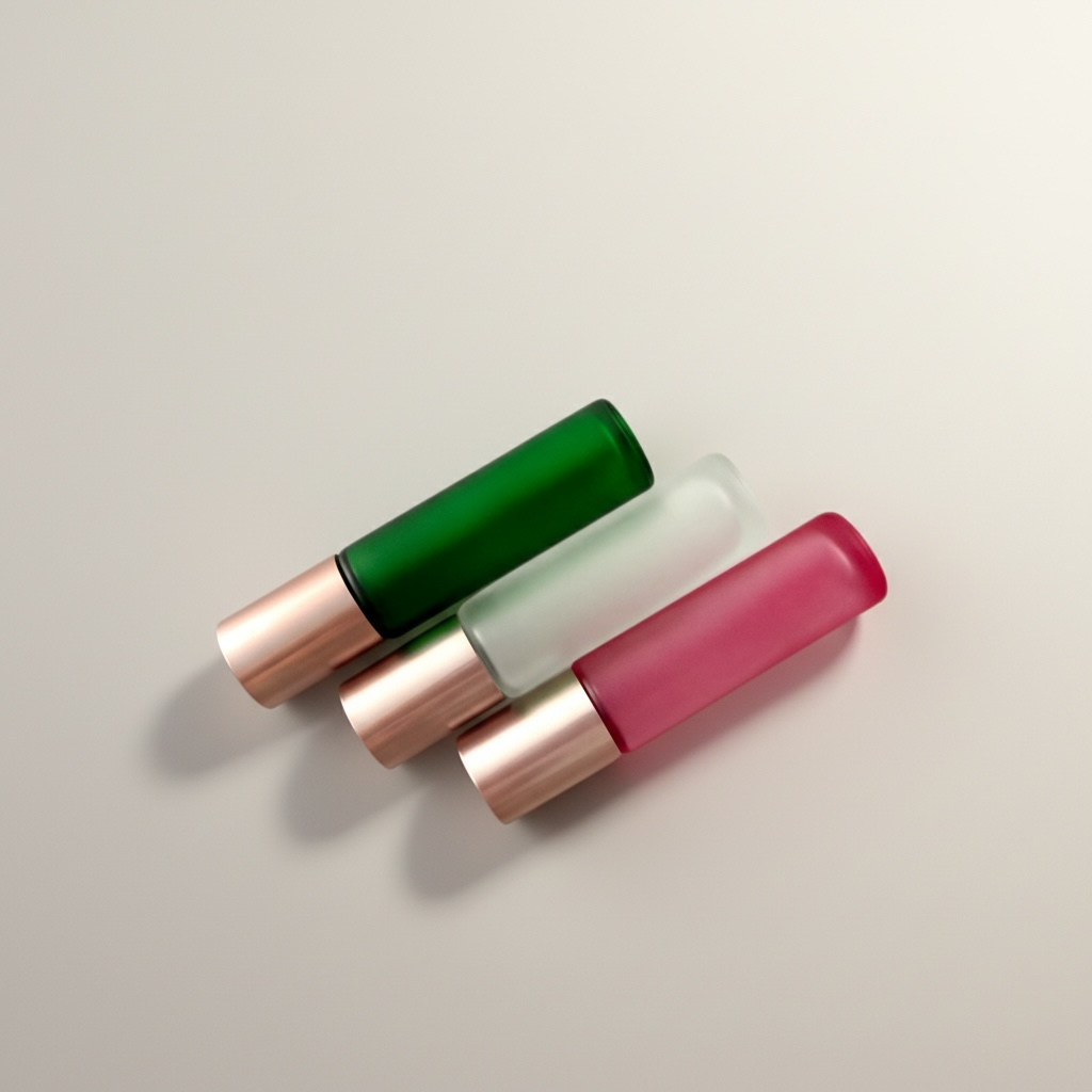 3er-Set Roll On Flaschen BLÜTEZEIT Shiny Rosé 10 ml