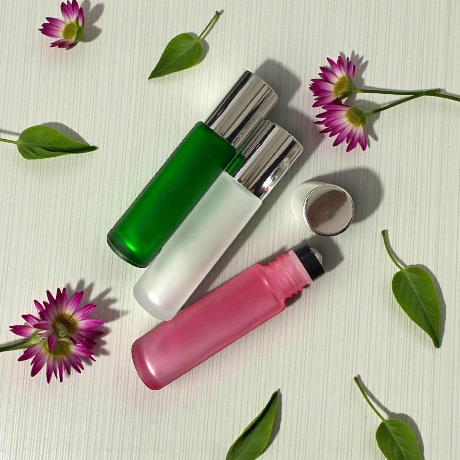 3er-Set Roll On Flaschen BLÜTEZEIT 10 ml