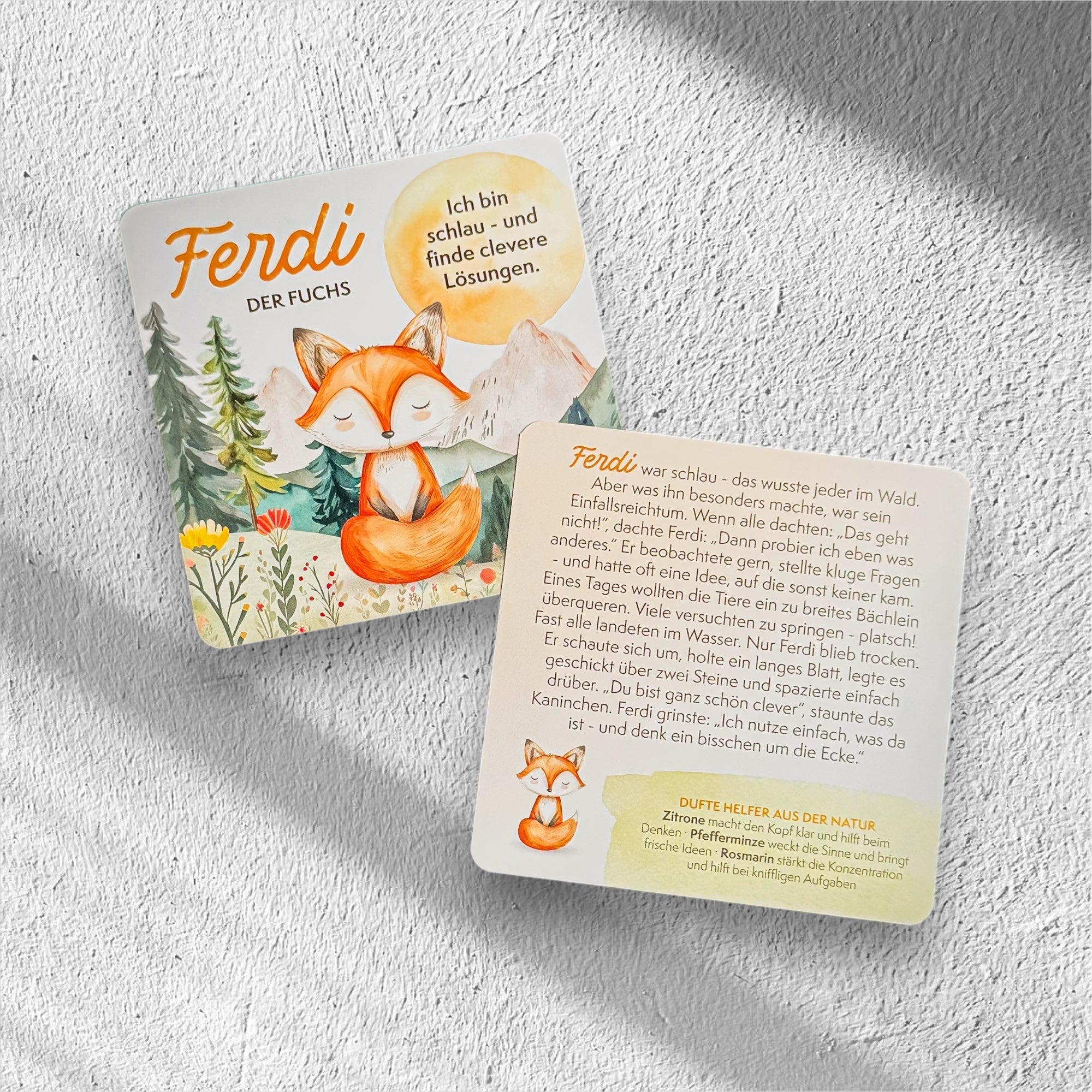 Ari & seine duften Freunde · Aroma-Affirmationskarten für Kinder