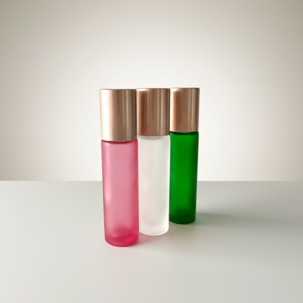 3er-Set Roll On Flaschen BLÜTEZEIT Shiny Rosé 10 ml