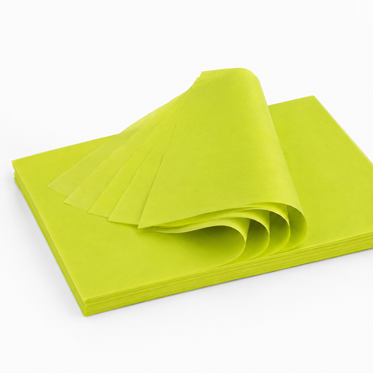 Seidenpapier limettengrün 10 Bögen