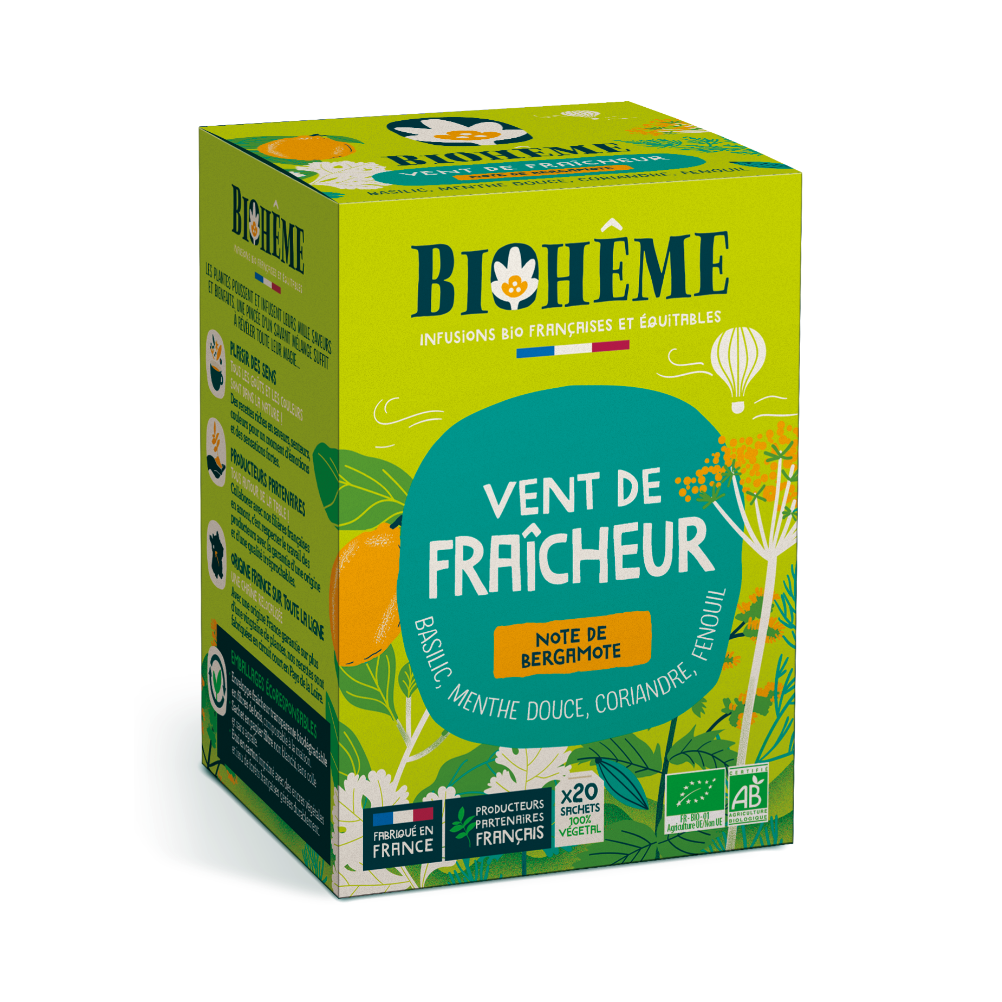 Fresh Breeze Infusion · 20 Teebeutel · Vent de Fraîcheur