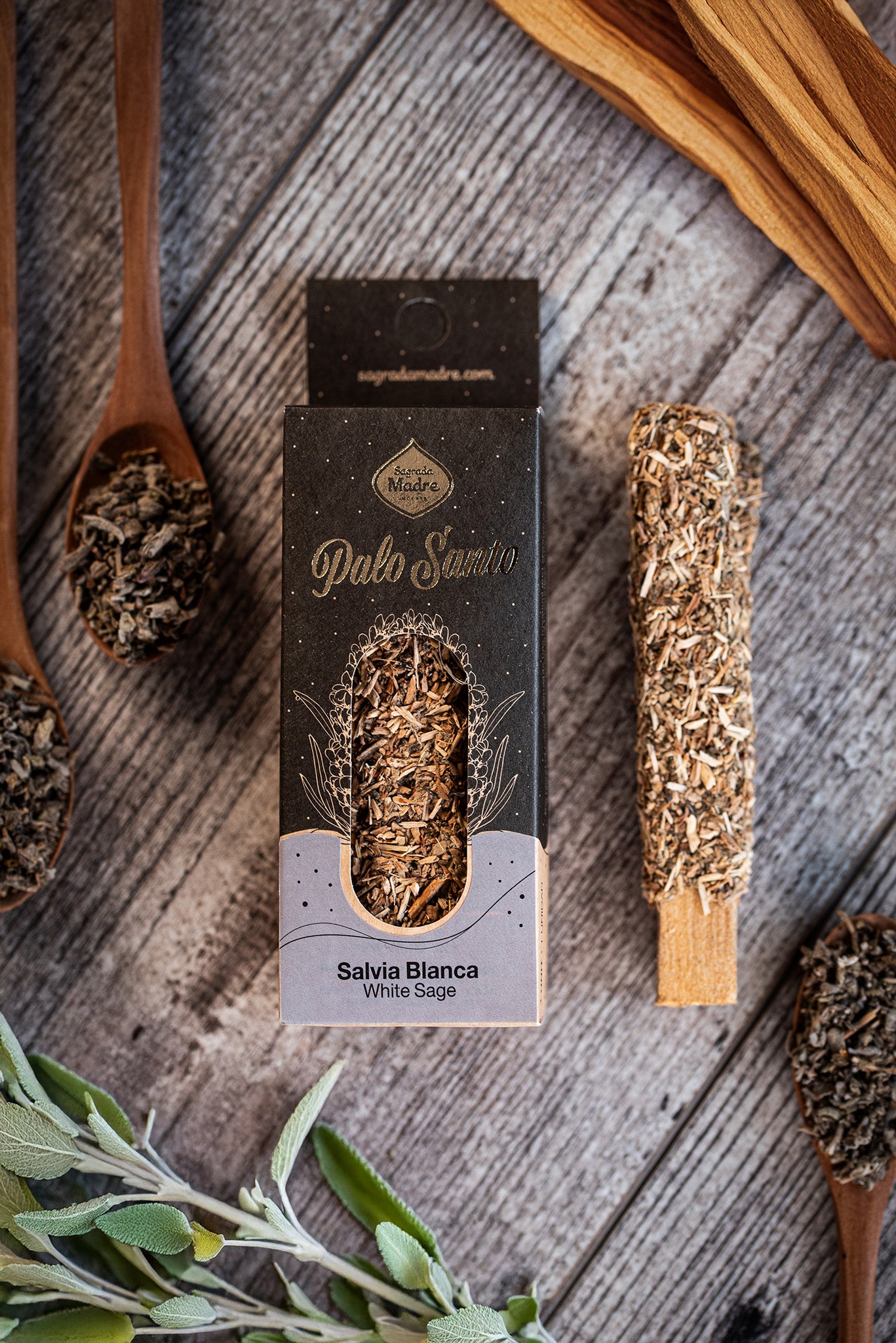 Palo Santo Stick mit weißem Salbei