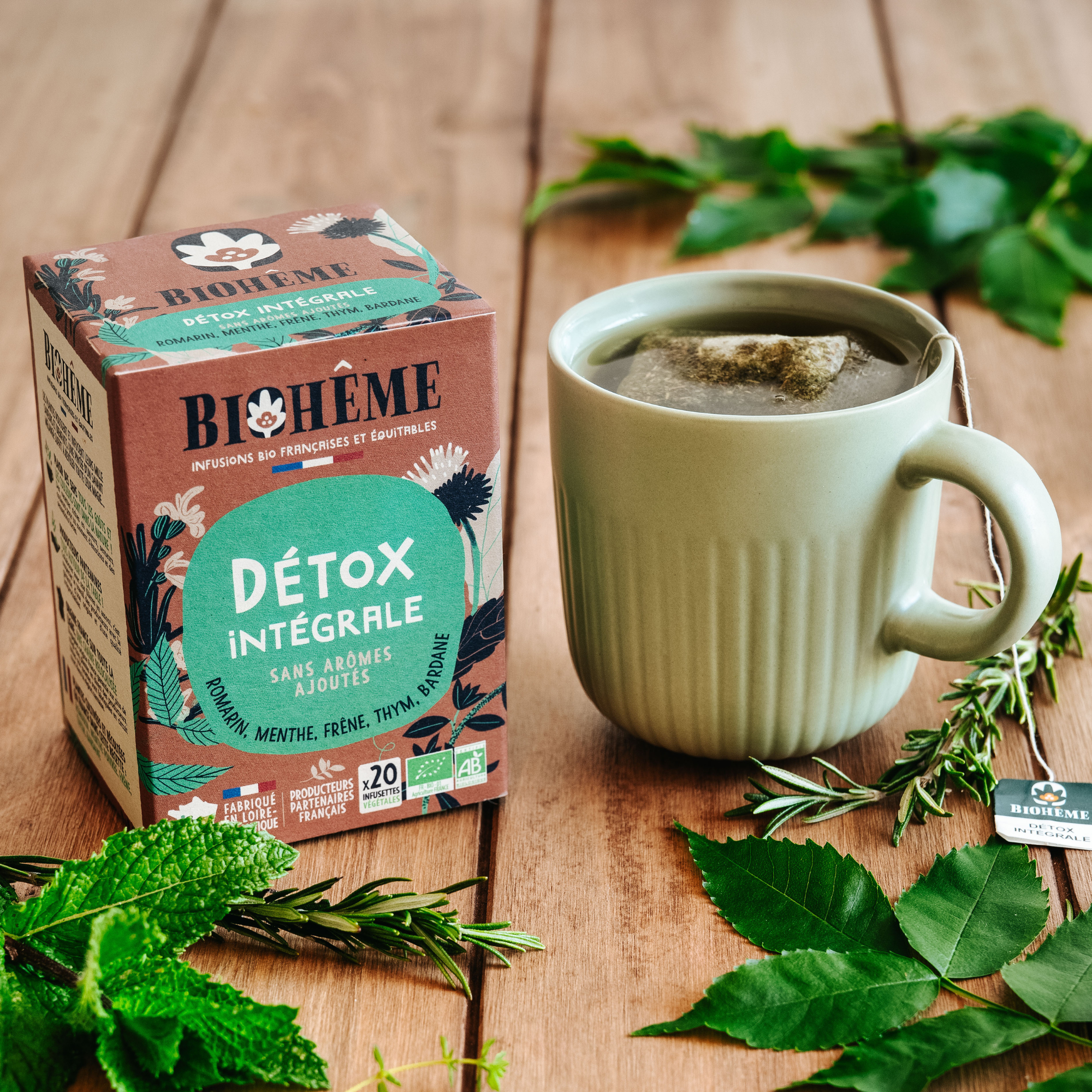 Ganzheitliche Detox-Infusion · 20 Teebeutel · Détox Intégrale
