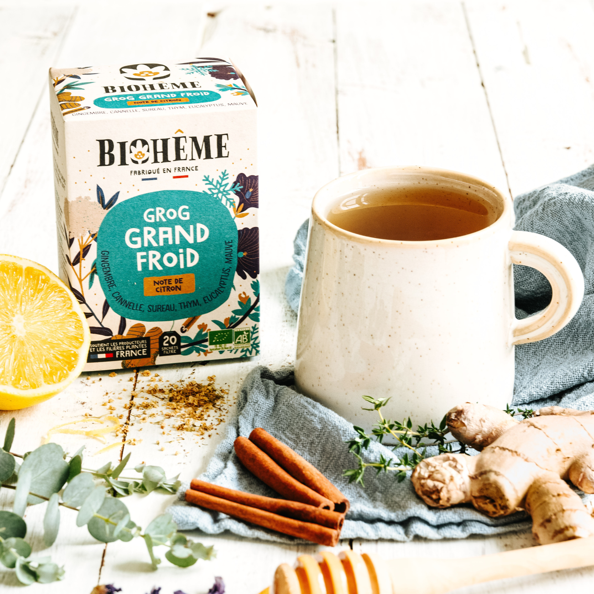 Grog-Aufguss bei großer Kälte · 20 Teebeutel · Grog Grand Froid