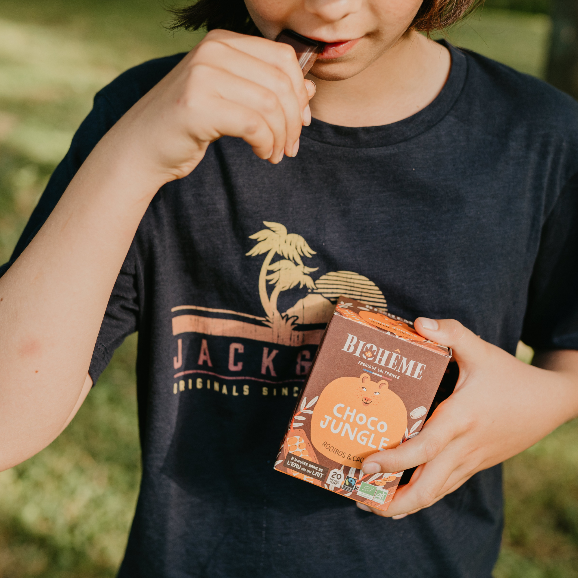 Choco Jungle Infusion · 20 Teebeutel · Bio-Kindertee mit Kakao & Vanille