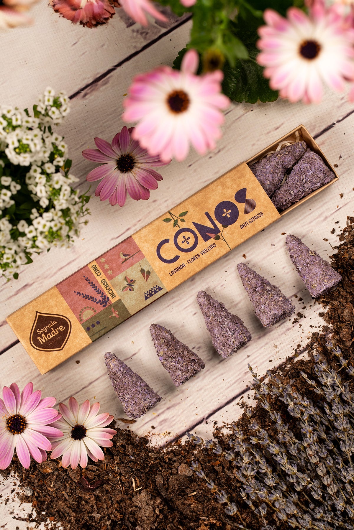 Conos Räucherkegel · Lavendel & Veilchen