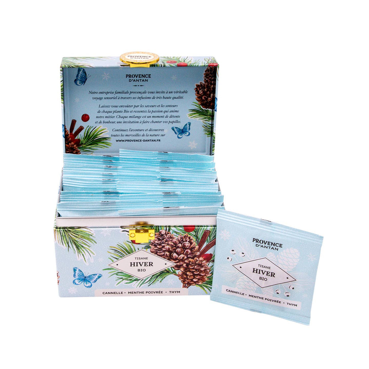 Bio-Wintertee "Tisane Hiver" in dekoraktiver Metallbox