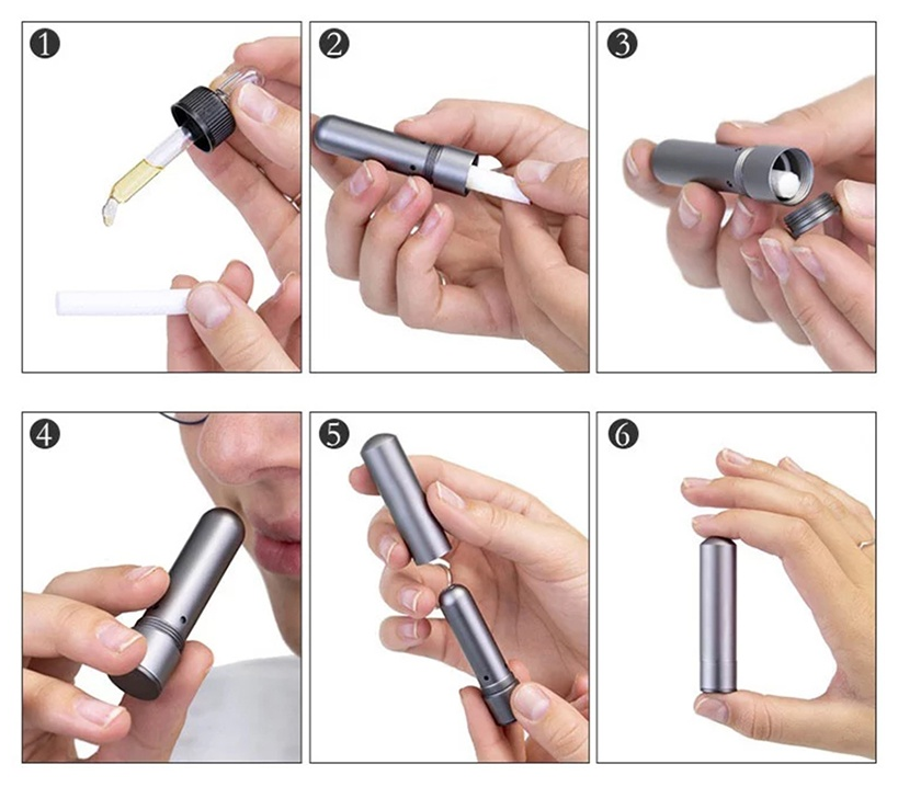 INALIA Inhalierstift anthrazit
