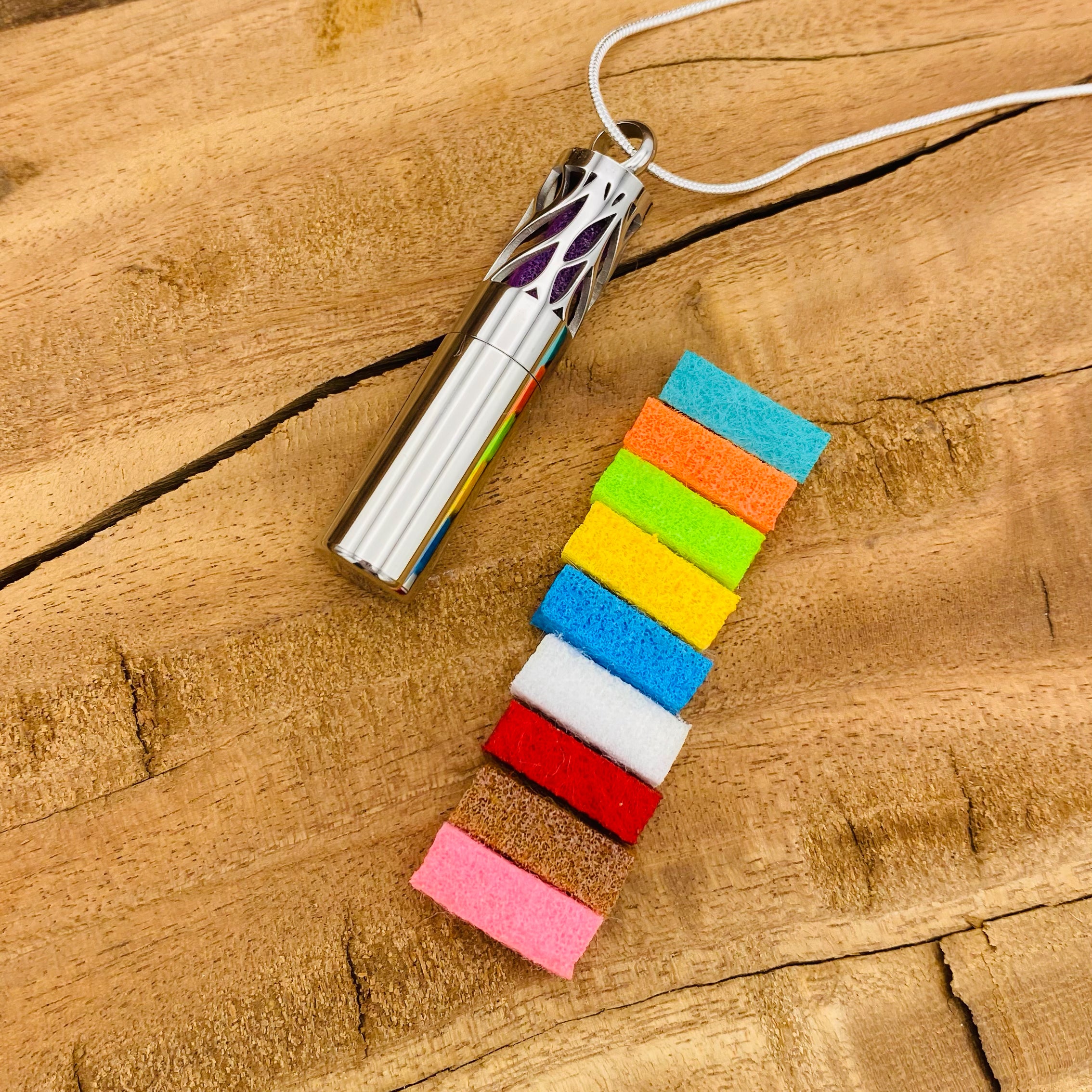 Diffuser-Kette „Leaf“ silber