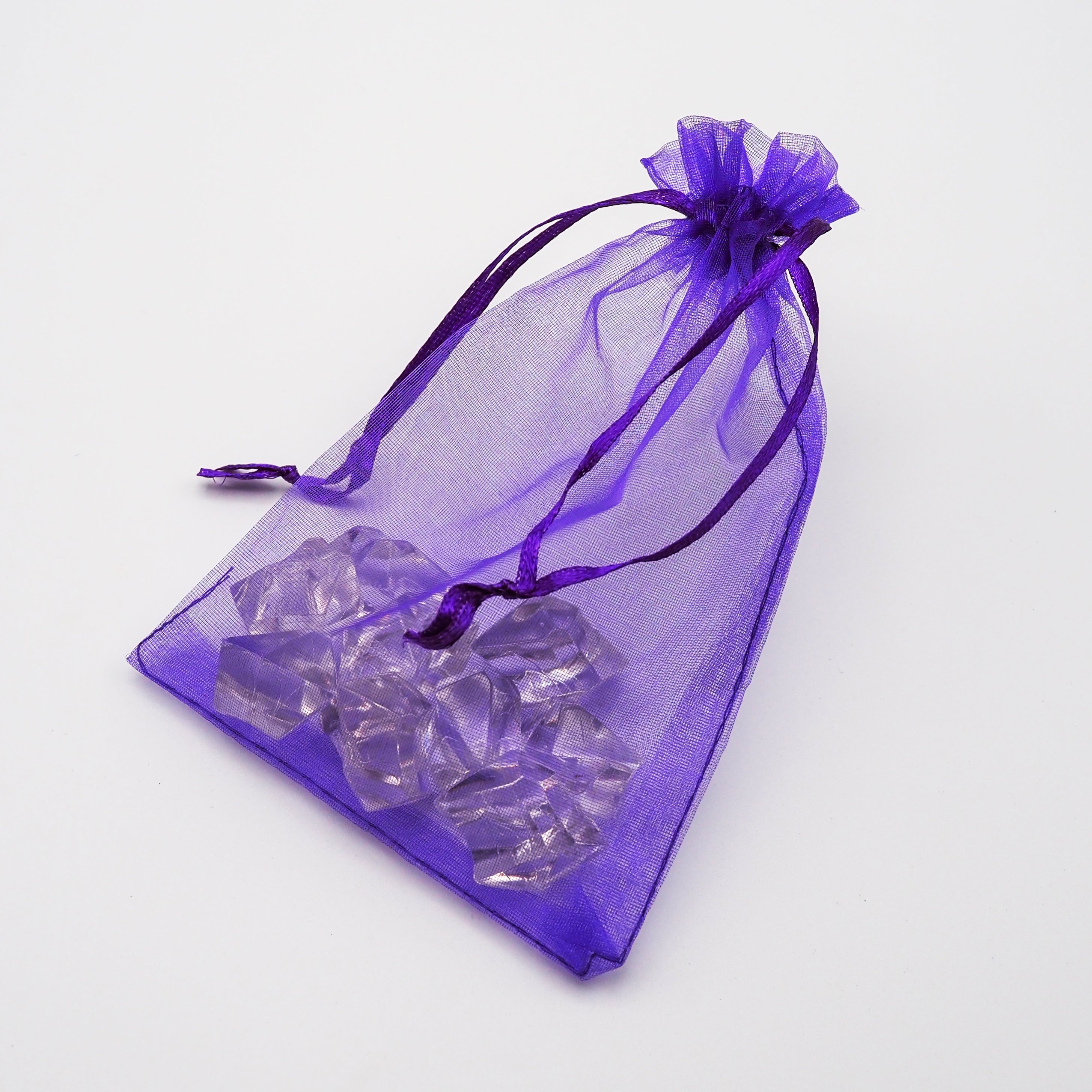 10er-Pack Organzasäckchen 10 x 15 cm lila