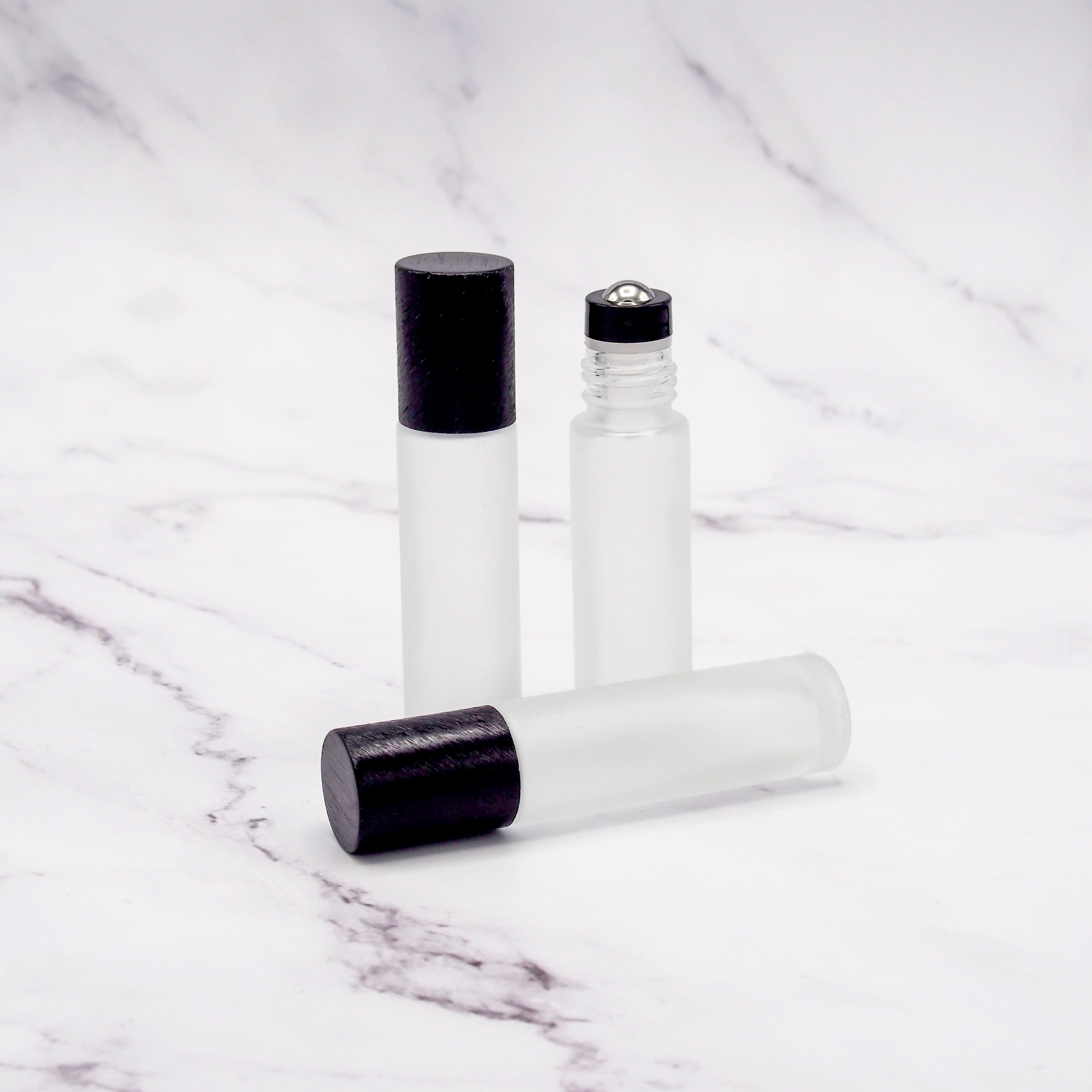 Roll On Flaschen BRUSH black 10 ml