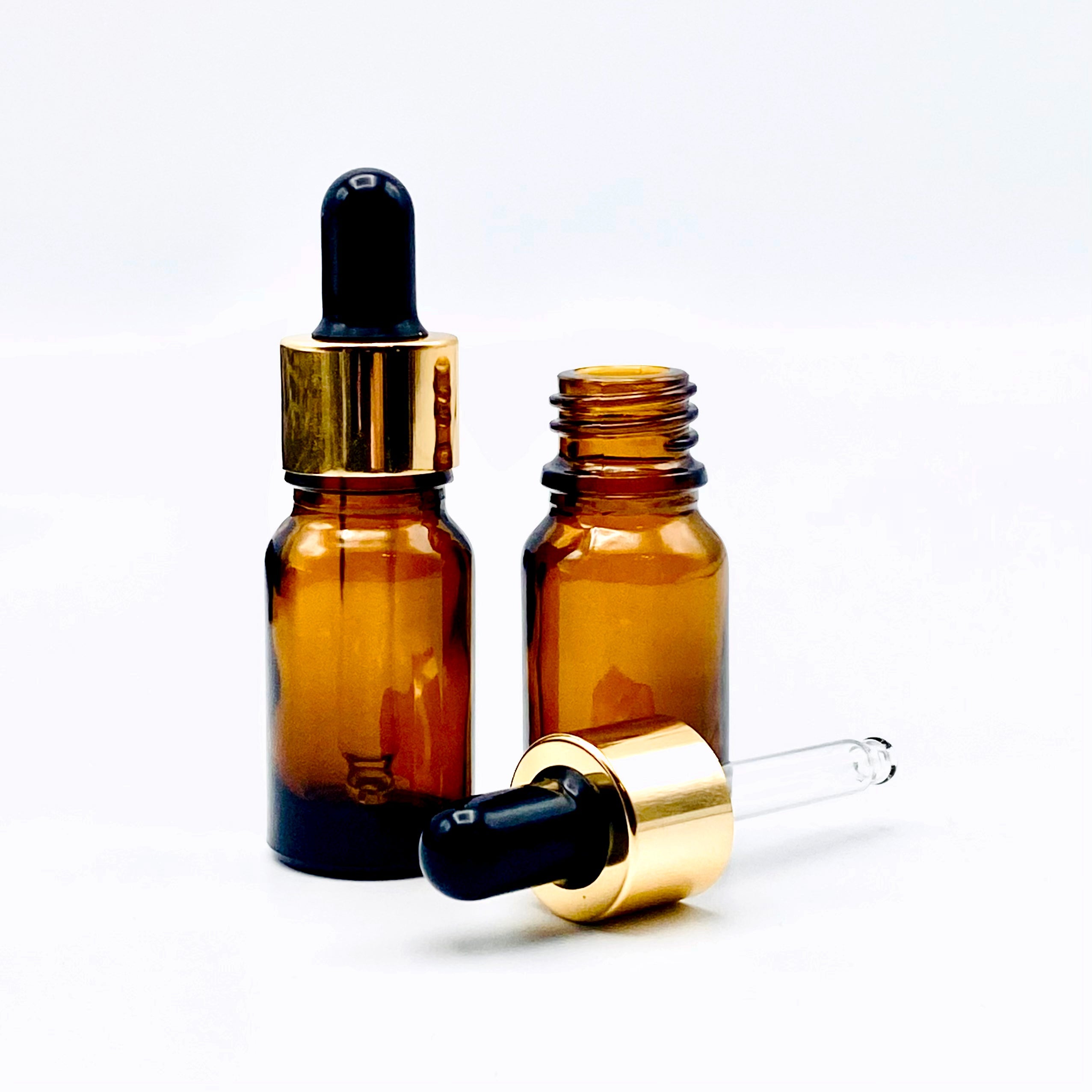 2er-Set 15 ml Pipetten-Flasche Golden Amber