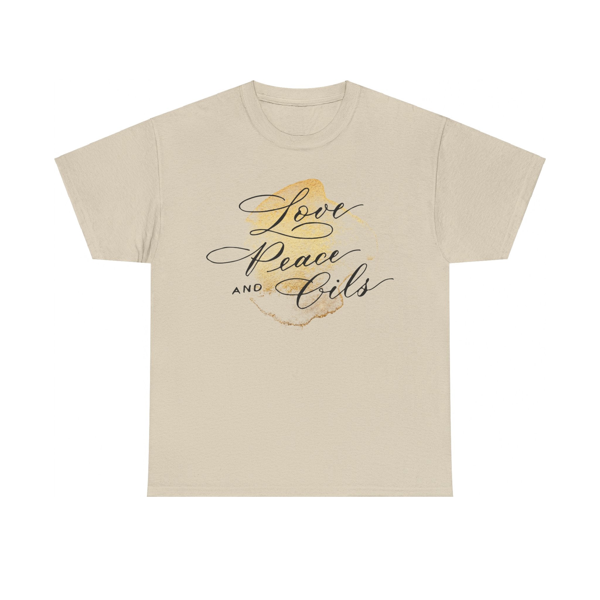 Unisex T-Shirt "Love, Peace & Oils"