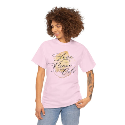 Unisex T-Shirt "Love, Peace & Oils"