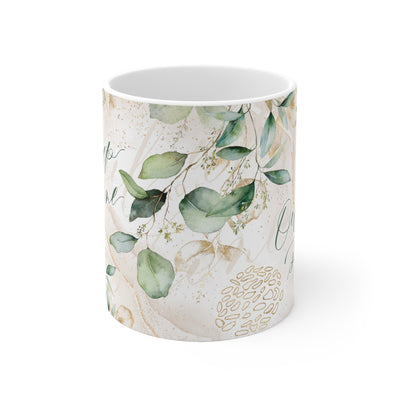 Keramiktasse "Oil up and shine"