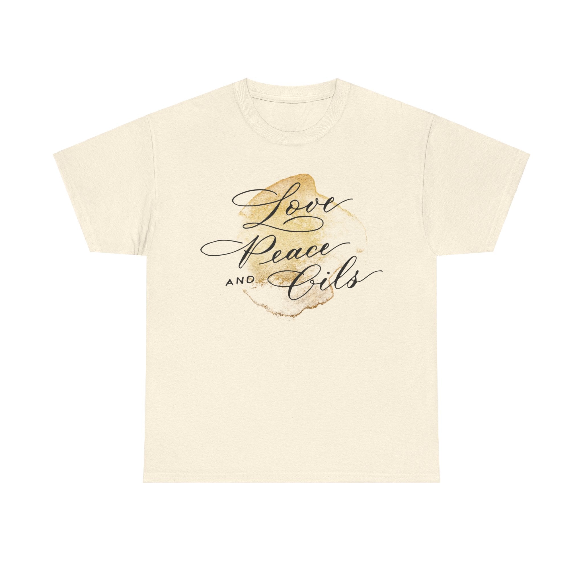 Unisex T-Shirt "Love, Peace & Oils"